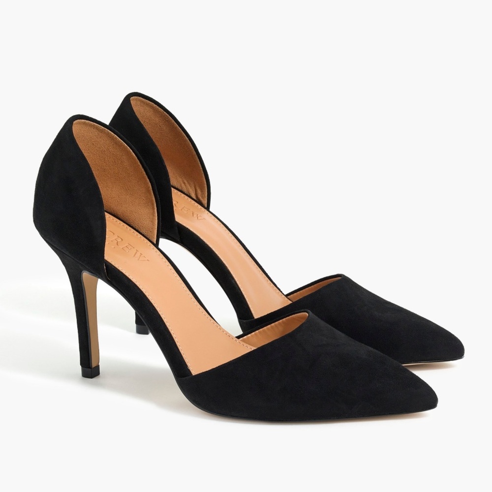 J.Crew Suede d'Orsay pumps